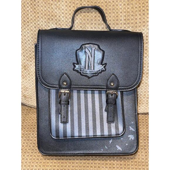 Wednesday Nevermore Academy Mini Backpack - Picture 1 of 8